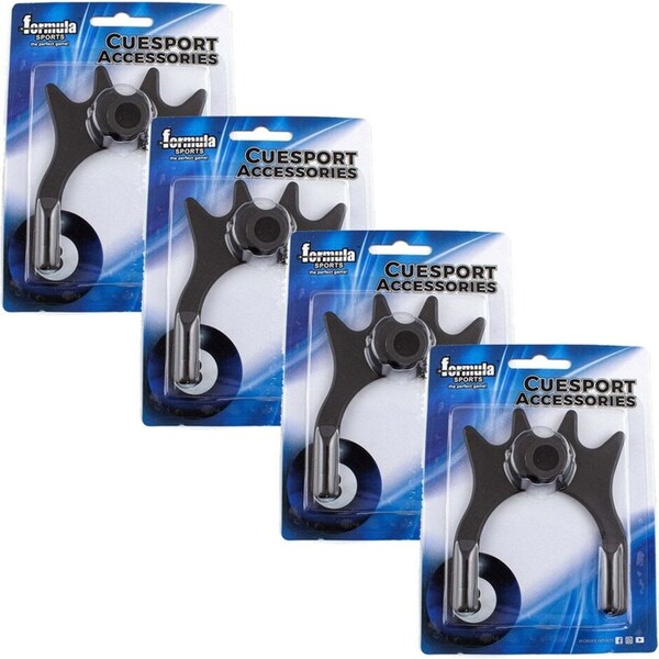 4x Formula Sports Spider Rest Nylon Billiard/Snooker Cue Game Accessory Black