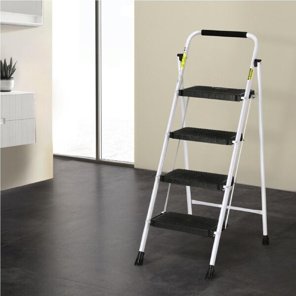 Giantz 4 Step Ladder Multi-Purpose Folding Steel Light Weight Platform