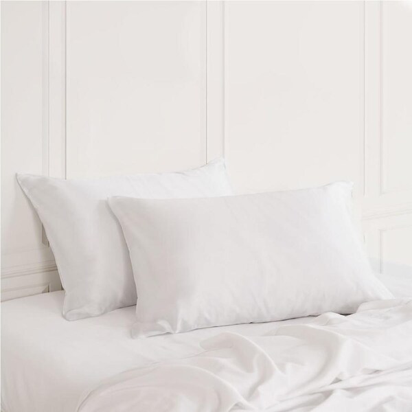 Royal Comfort Mulberry Soft Silk Luxurious Hypoallergenic Pillowcase Twin Pack Blush