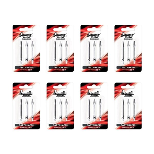 24pc Formula Sports Alloy Dart Shafts Stem Accessory Tom Thumb 14.8mm Assorted