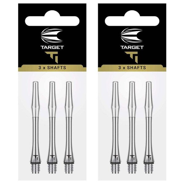 6pc Target Titanium Pro Shaft Dart Flight Stem Game Accessory Intermediate