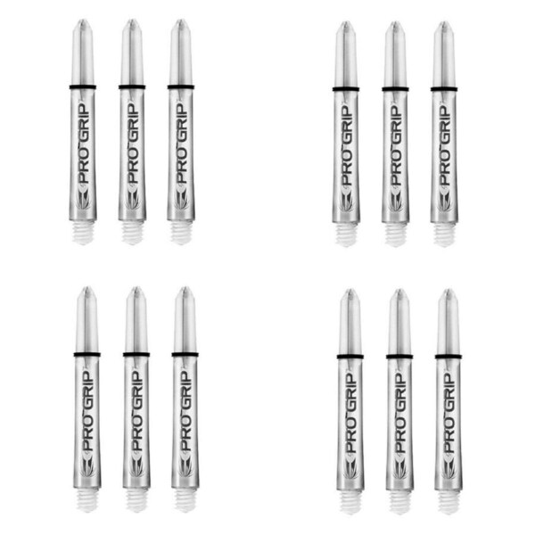 12pc Target Pro Vision Shaft/Dart Stem Replacement Accessory Intermediate CLR