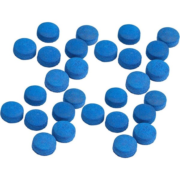 24pc Formula Sports Diamond Pro Tip Glue On/Snooker Cue Tips Accessory 10mm Blue