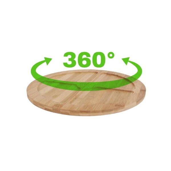 Bamboo Lazy Susan Turntable