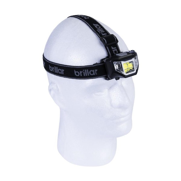 Brillar 5 Mode Headlamp – Black, 200 Lumens with COB LED