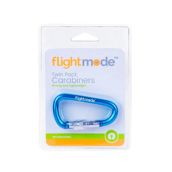 Flightmode Travel Luggage Carabiners - Blue