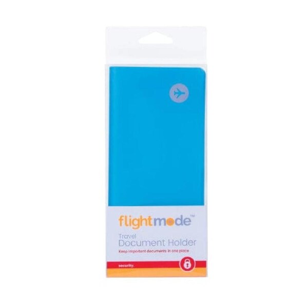 Flightmode PVC Waterproof Wallet Travel Passport Holder Blue