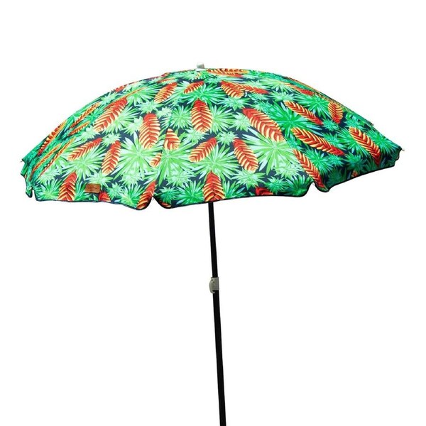 Lazy Dayz 1.8m Tiltable Beach Umbrella with Carry Bag - Mossman