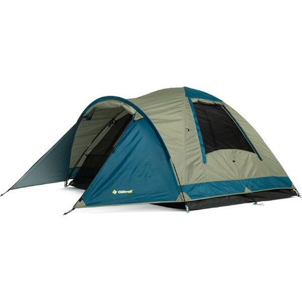 OZtrail Tasman 3V 3-Person Dome Tent - Light Grey/Blue