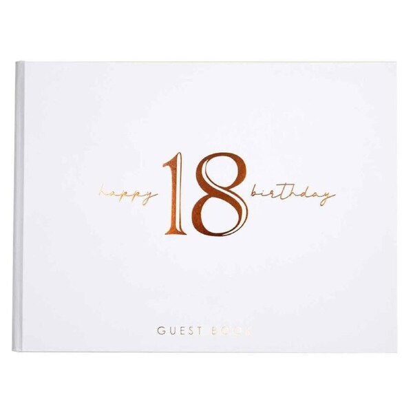 Rose Gold 18th Birthday Guest Book