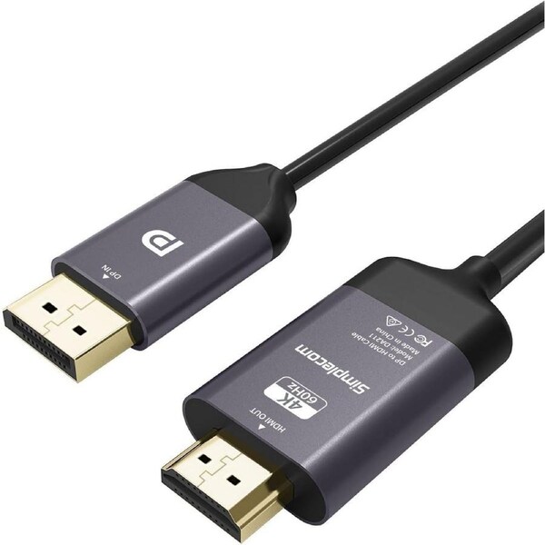 Simplecom DA211 Active DisplayPort to HDMI 2.0 Cable 2M 4K@60Hz
