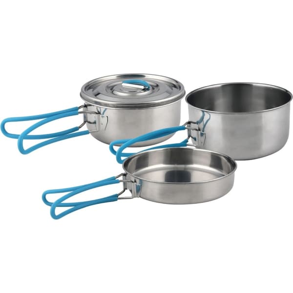 Traverse 3 piece Stainless Steel Camping Cookset