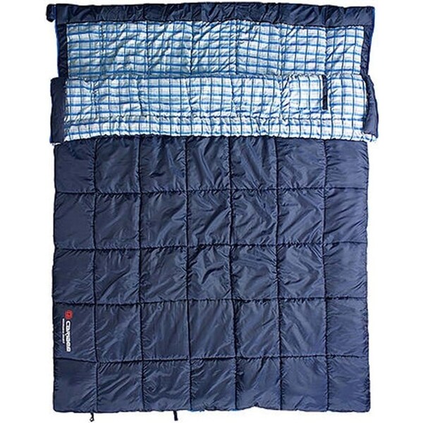 Caribee Safari Synthetic Sleeping Bag - Double - Navy