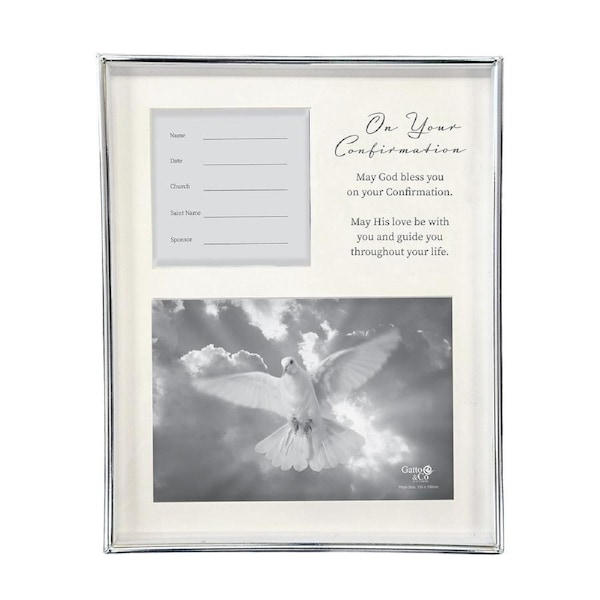 Silver Confirmation Photo Frame - On Your Confirmation