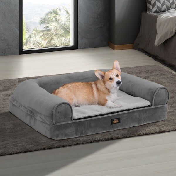 Alopet Dog Calming Bed Pet Orthopedic Memory Foam Sofa Washable Removable Cover X Large