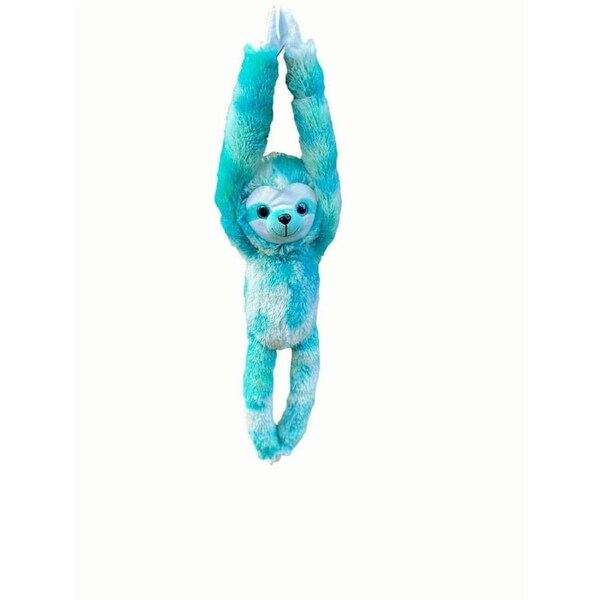 Cotton Candy - Plush Dash Hanging Sloth - Blue/Green