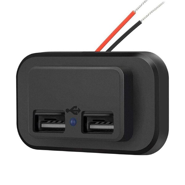OZNALA 12/24V 4.8A Dual PD USB Port Car RV Fast Charger Socket Power Outlet Waterproof