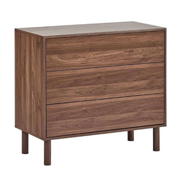 Cooper & Co. Norquay 80cm Chest of 3 Drawers Walnut