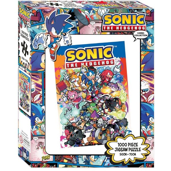 Sonic The Hedgehog Comic Characters 1000pc 50 x 70cm/19.7 x 27.5" Puzzle 15Y+