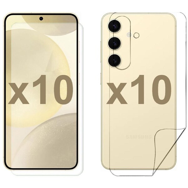 10 Set Tempered Glass Screen Protector for Samsung Galaxy S24 Front and Back Film Bulk
