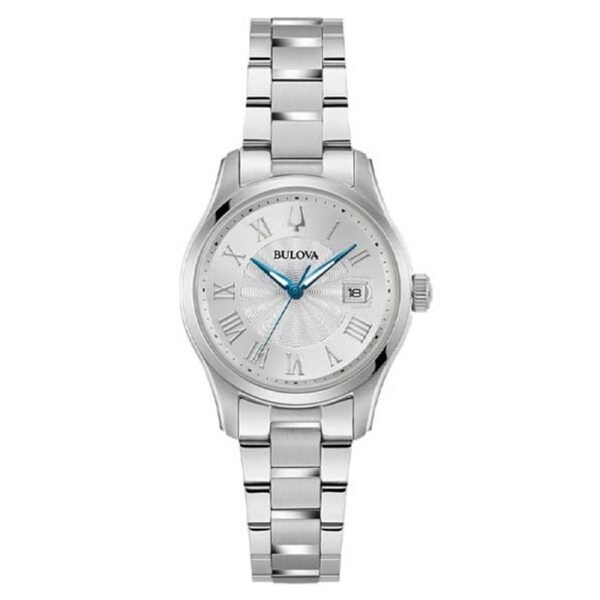 Bulova Silver Dial Classic Stainless Steel Women's Watch (96M162)
