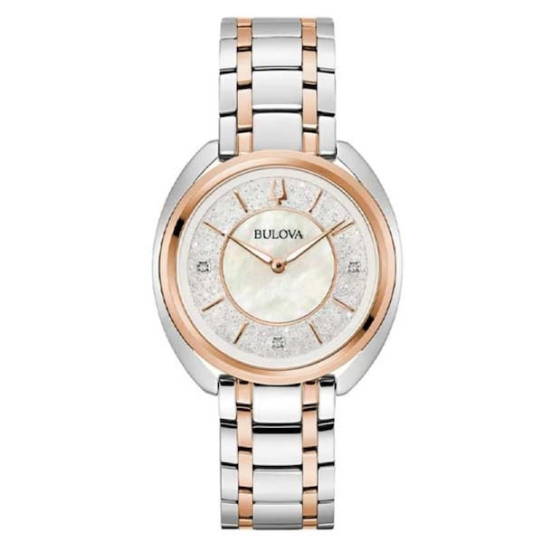 Bulova Silver Dial Classic Stainless Steel Women's Watch (98P219)