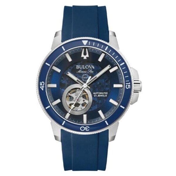 Bulova Marine Star Blue Dial Automatic Men’s Watch (96A303)