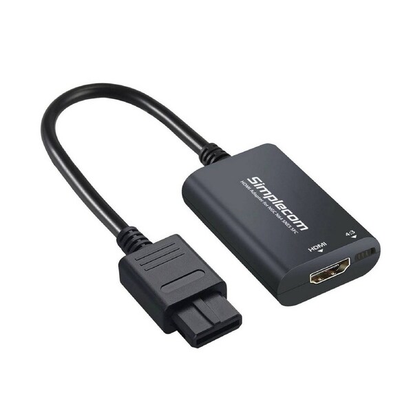 Simplecom CM461 HDMI Adapter Composite AV to HDMI Converter for Nintendo NGC