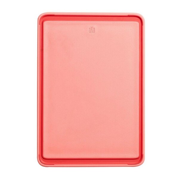 eKu Upcycle Large Everyday Kitchen Non Slip Prep Cutting Board - Salmon Pink