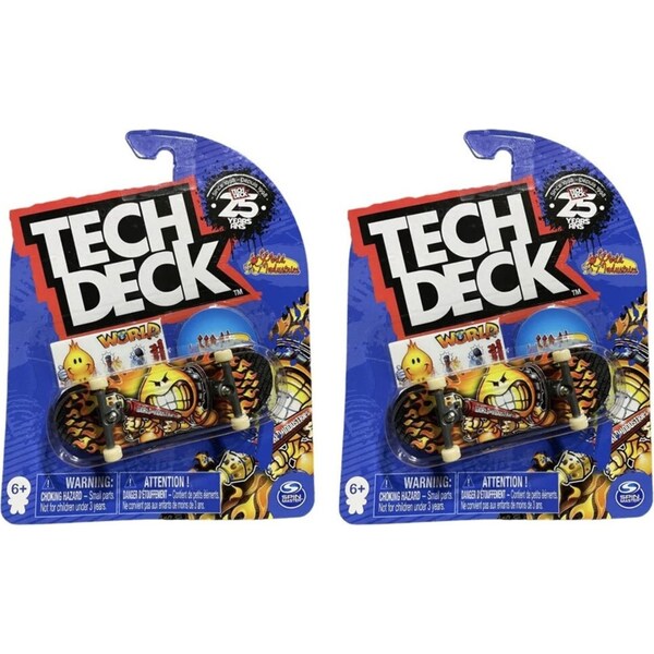 2x Spin Master Tech Deck 96mm Fingerboard/Mini Skateboard Play Kids Toy Asst 6+