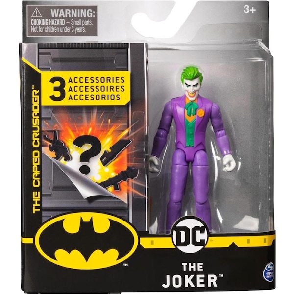 Spin Master Batman 4'' Basic Figure w/ Accessories Kids Doll Toy Assorted 3+