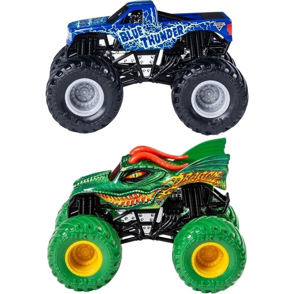 2x Spin Master Monster Jam 1:64 Value Diecast Vehicle Kids/Children Toy Asst 3+