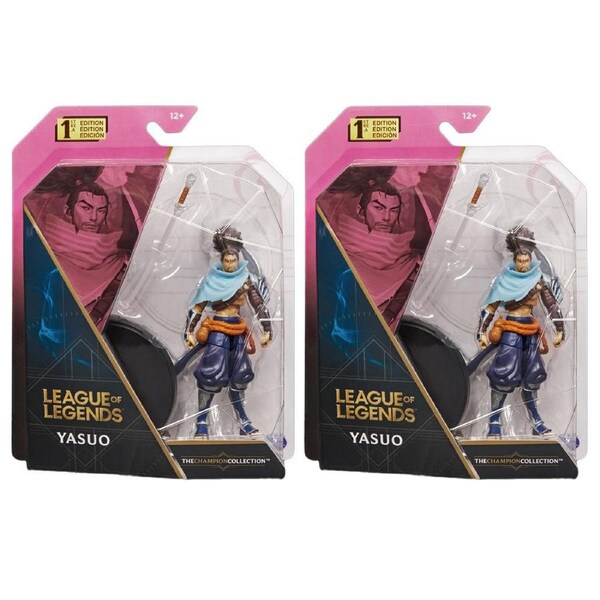 2x Spin Master League Of Legends 4'' Figure Yasyo Action Character Kids Toy 12+