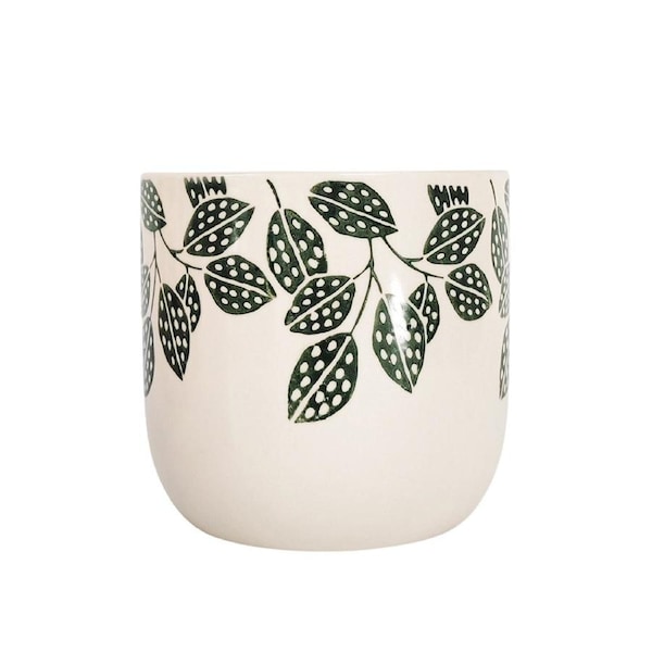 Urban Products Branch Pattern Plant Pot Home Garden Decor Planter Green 15cm