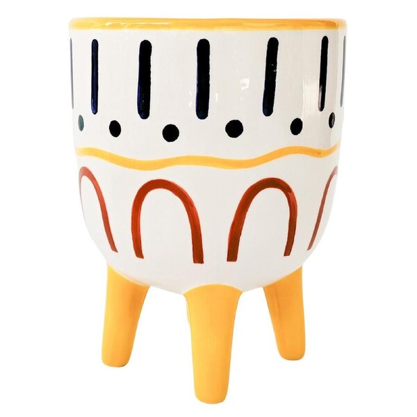 Urban Products Harlequin Pot Planter Home Garden Decor Planting Box 18cm