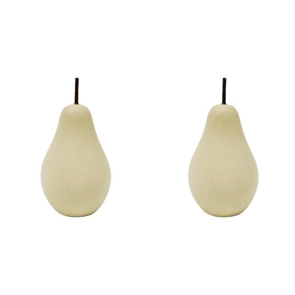 2x Urban Products Pear Pot Plant/Garden/Shelf Ornament Home Decor Green 16cm