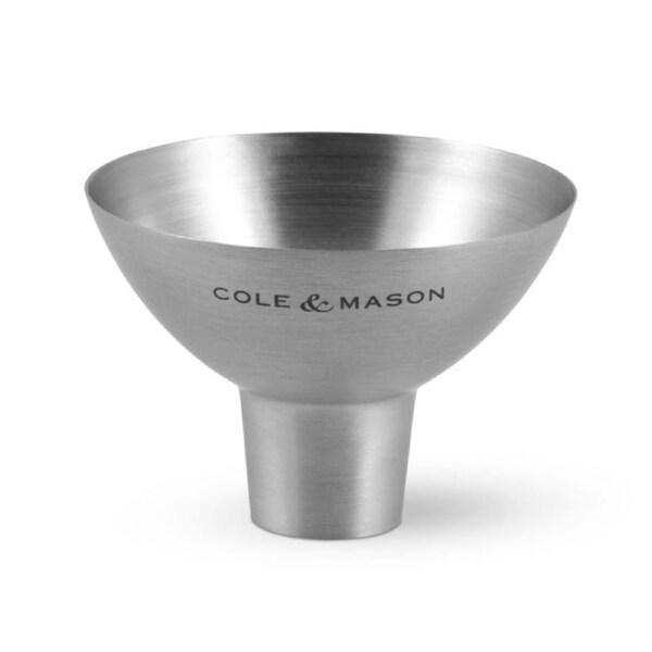 Cole & Mason Kitchen Stainless Steel Salt/Pepper Mill Funnel Clipstrip