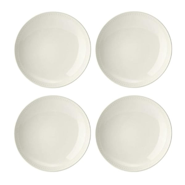 4pc Mikasa Cranborne Stoneware Everyday Dining Pasta Bowl Set, 24cm - Cream