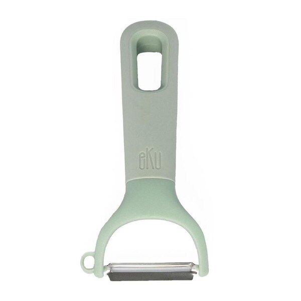 eKu Upcycle Soft Grip Kitchen Y Vegetable Peeler w/ Cover - Avocado Green