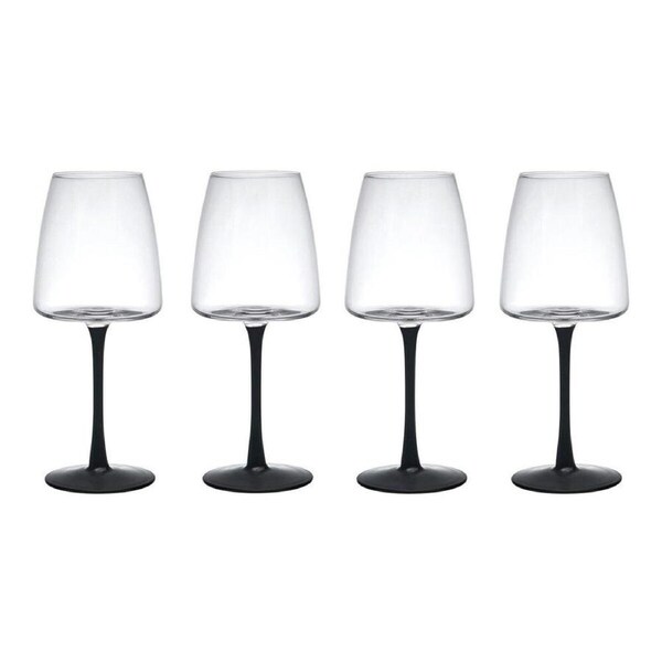 4pc Mikasa Palermo Crystal White Wine Glass Tableware Set, 400ml