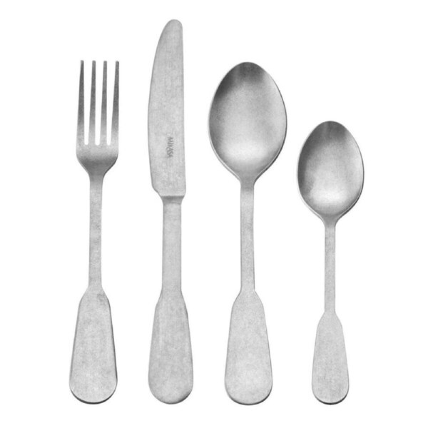 16pc Mikasa Soho Antique Kitchen Dining Stainless Steel Cutlery Set