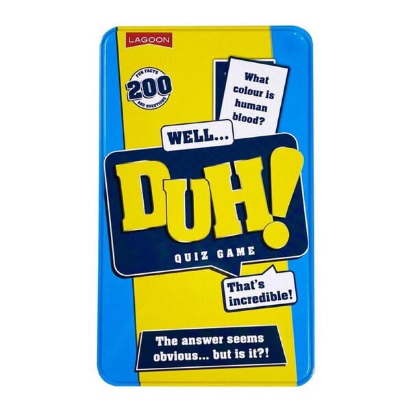 Well Duh Tin Card Game