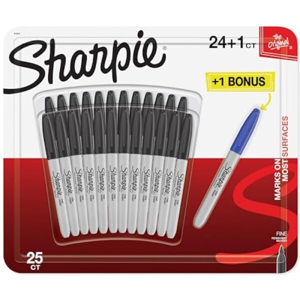 Sharpie Permanent Markers 24 Pack Black