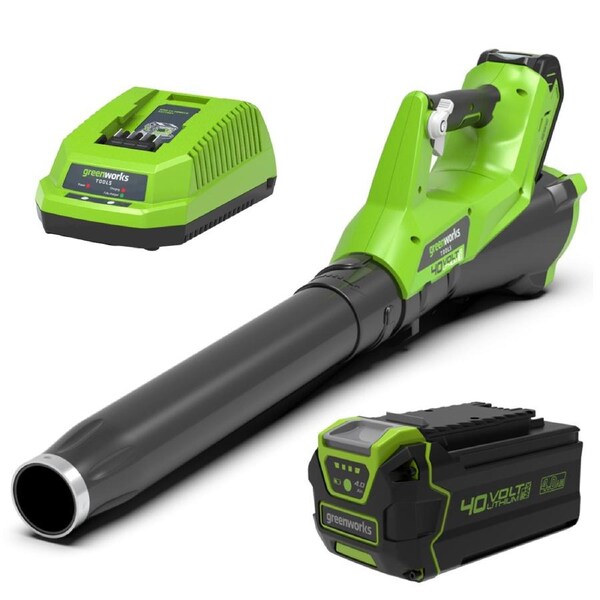 Greenworks 40V Lithium Axial Leaf Blower 4.0Ah Kit - 2400807AU-Kit-4