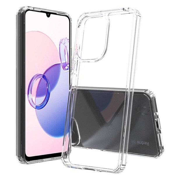 ZUSLAB Poco C65 4G Case Slim Hybrid Shockproof Translucent Protective Cover for Xiaomi (2024) - Clear
