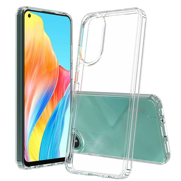 ZUSLAB OPPO A78 4G Case Slim Hybrid Shockproof Translucent Protective Cover for OPPO (2024) - Clear