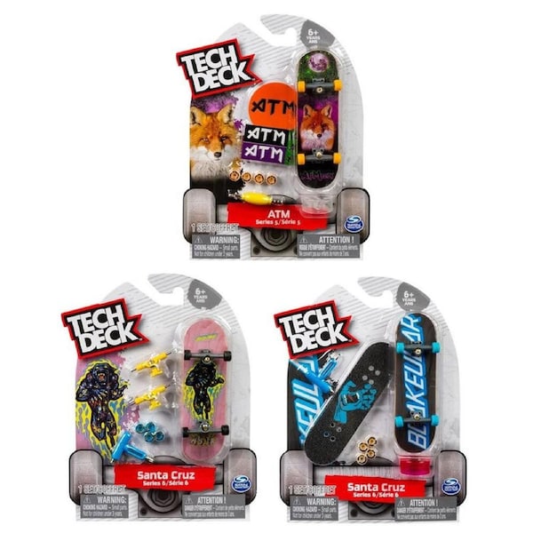 3x Spin Master Tech Deck 96mm Fingerboards/Skateboard Kids/Children Toy Asst 6+