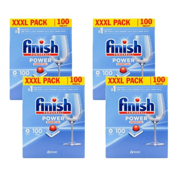 400pc Finish Power Essential Everyday Clean Dishwasher Cleaning Tablets