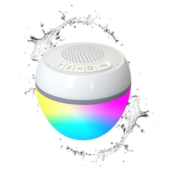 Spire 5W Mini Floating LED Bluetooth Waterproof Pool Speaker - HK603
