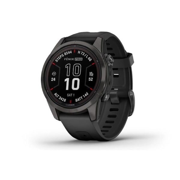 Garmin Fenix 7S Pro Sapphire Solar Carbon Gray DLC Titanium Black Band